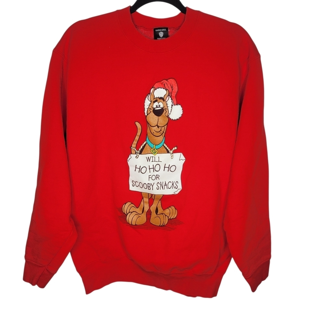Vintage 90s Scooby Doo Will Ho Ho Ho For Scooby Snacks Crewneck Sweatshirt Large